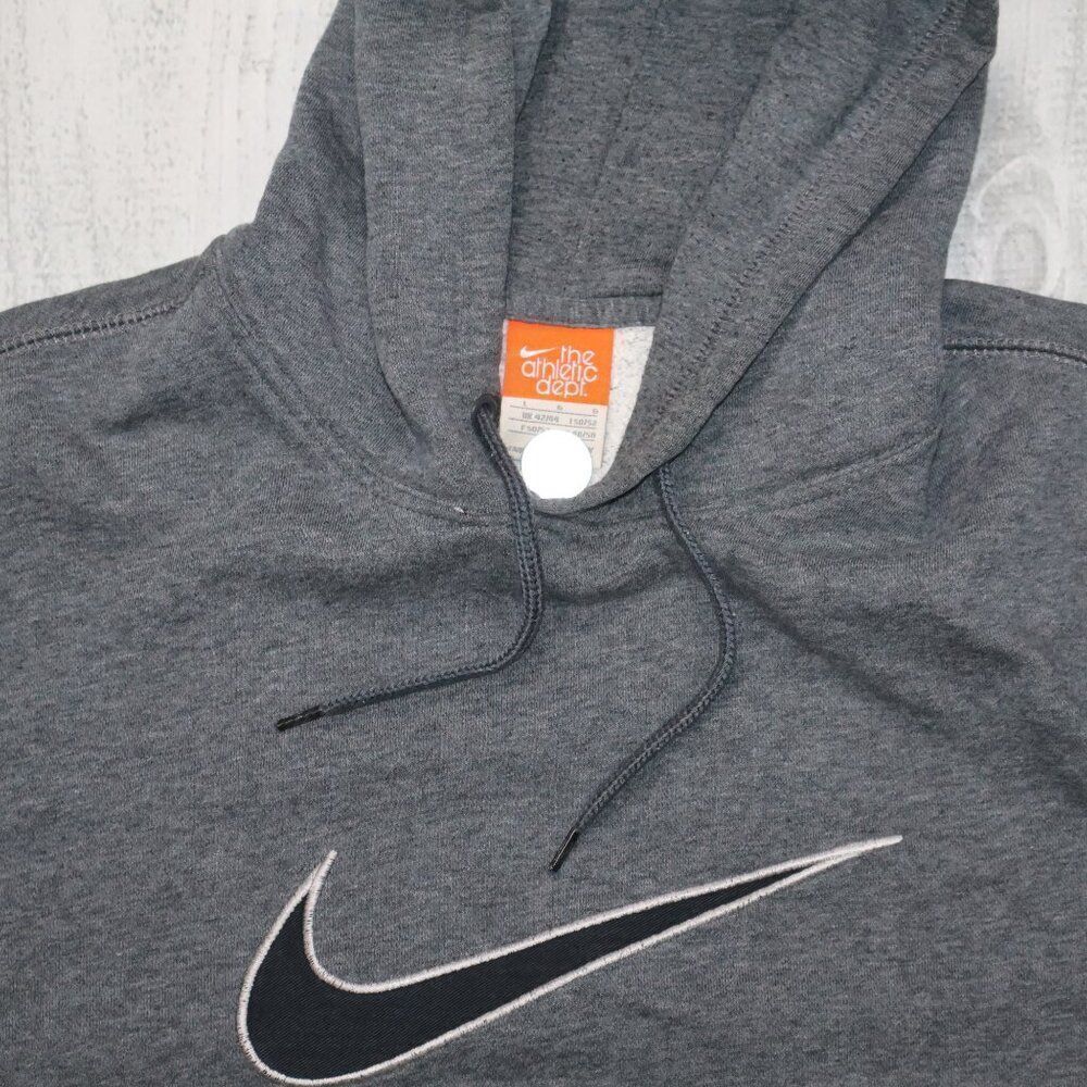 Vintage Nike Y2K The Athletic Dept Men's Hoodie Grau Size Large Fitness - Picture 5 of 9